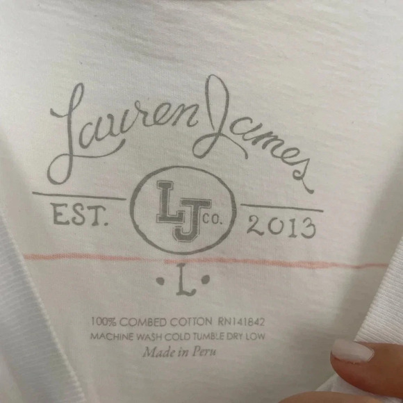 Women’s Lauren James Long Sleeve Clemson Shirt - Sz. L - Picture 3 of 4